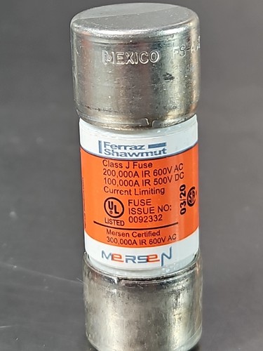 Ferraz Shawmut AJT1-6/10N fuse 6/10A 600Vac Lot of 7 (BIN434) - Picture 3 of 4