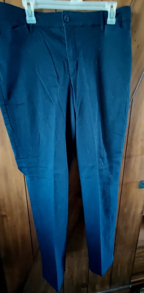 Gloria Vanderbilt Khaki Unlimited Womens Blue Pants Size 14 Misses