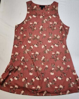 Forever 21+ Floral Print Dress Multicolor Women's Size 2x Skater Fit