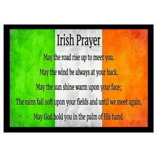 IRISH PHILOSOPHY WHY WORRY SIGN STICKER VINTAGE REPLICA SIGN. Makes A Great Gift