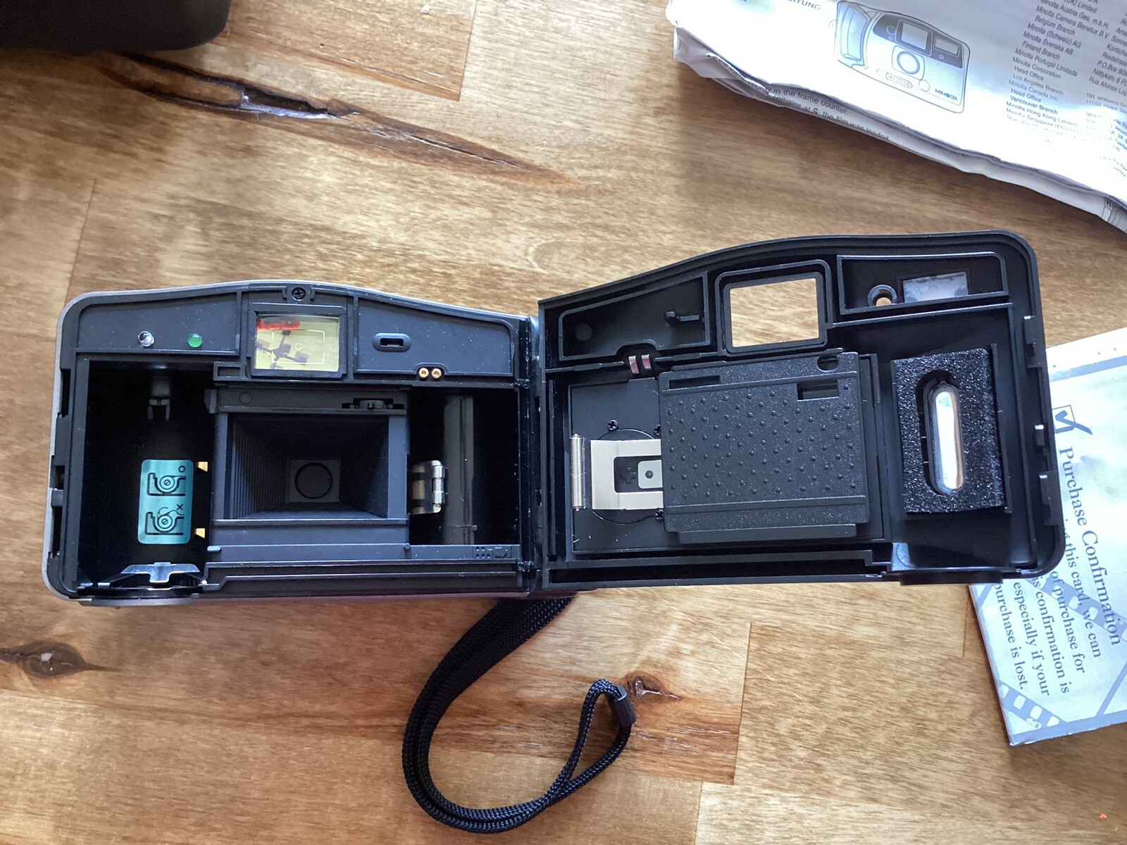 Minolta AF-Big Finder Date 35mm Point & Shoot Film Tested Works!