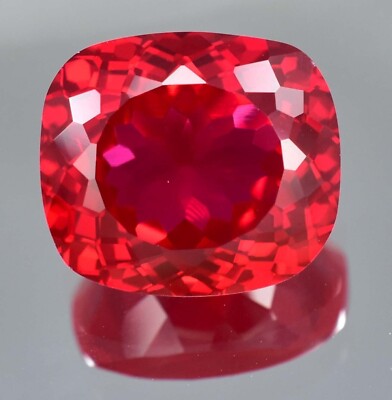 22.44 Ct Natural Red Painite Burmese Cushion Cut GIE Certified Loose Gemstone
