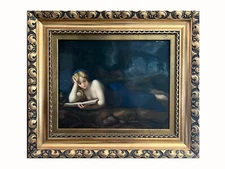 SALE! Stunning KPM 19th Century Signed Hand Painted Porcelain Mary Magdalene