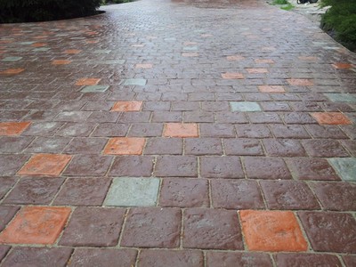 Concrete mold pavers stone patio casting concrete garden path set 10 pcs S32