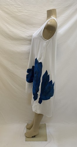 ANTHROPOLOGIE RANNA GILL SIZE SMALL SLEEVELESS EMBROIDERED BLUEBELL DRESS - Picture 9 of 11