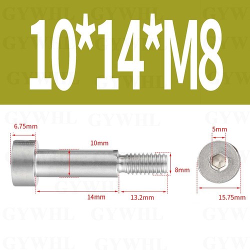 A2 Stainless Steel Socket Shoulder Bolts M2.5 - M12 Hex Allen Cap Head Screws - Picture 140 of 183