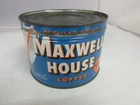 VINTAGE  ADVERTISING MAXWELL HOUSECOFFEE TIN COLLECTIBLE  M-143