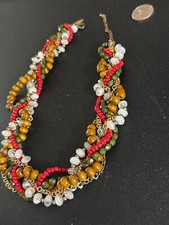 Beaded Necklace Set/ Boho Necklace Set/ Bohemian Necklace Set