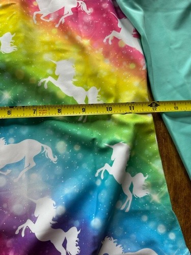 NWT Poly UNICORN Girls Rash Guard Long Sleeve One Piece Swimsuit Bathing Suit - Picture 16 of 20