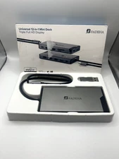 BFADEHA Universal 12-in-1 Mini Dock Triple Full HD Display