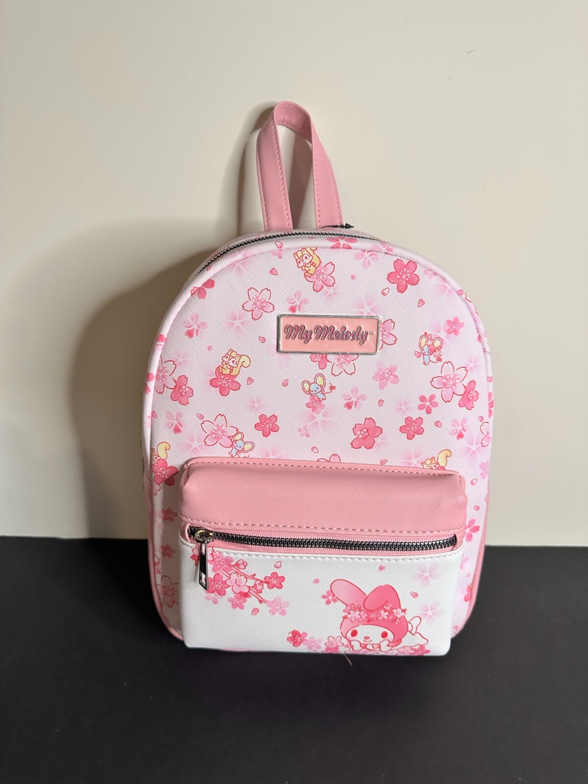 Sanrio My Melody Mini Backpack Character Cherry Blossoms Floral Pattern Bag