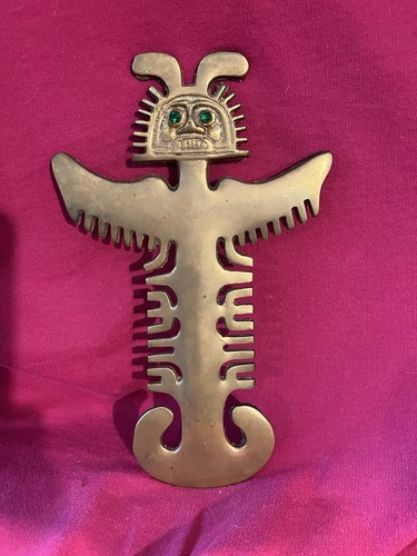 Brass Aztec Wall Decor
