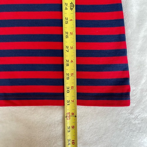 Vineyard Vines Red Navy Stripe Cowl Neck Dress Girls L (14) NWT - Picture 6 of 6