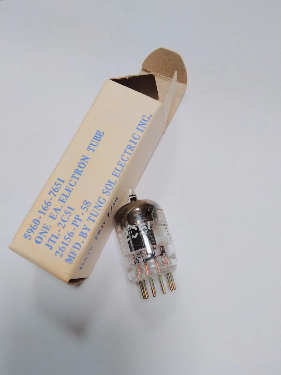 Tube à Vide Vintage Tung-Sol 6SK7GT/G – Testé Et Fonctionnel, Bon état