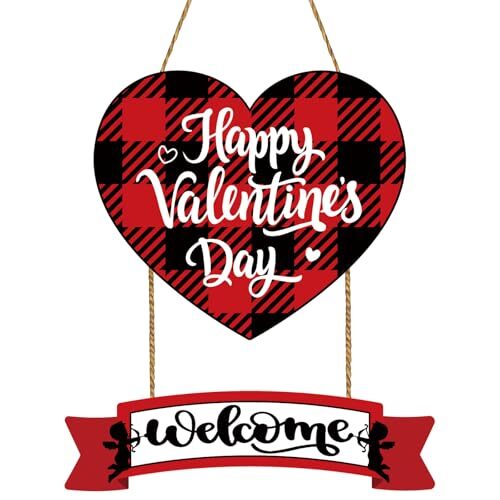 Valentines Day Wreath Heart Wreath Valentines Day Door Decorations Happy - Picture 2 of 8