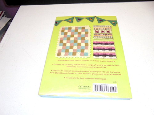 Knitting Pattern Book Motifs Blocks Projects - Picture 6 of 6