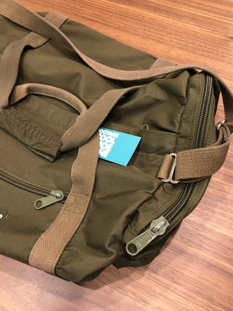 VINTAGE EARLY 2000s SUPREME BOX LOGO DUFFLE BAG OLIVE GREEN BROWN