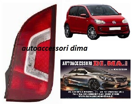 FANALE FANALINO POSTERIORE DX VW UP DAL 2012 AL 2016 BIANCO/ROSSO NUOVO
