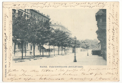 AK Mainz Parcusstrasse Boulevard 1902 A85