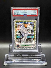 Spencer Torkelson 2022 Topps Holiday Christmas Metallic RC Tigers #HW200 PSA 9
