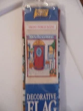 NEW MEADOW CREEK WELCOME OUTDOOR FLAG 28" X 40" GIFT BEAUTIFUL ACCENT FLAG GIFT 