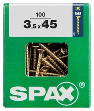 Spax Universalschrauben 3.5 x 45 mm PZ 2 - 100 Stk.  Schraube