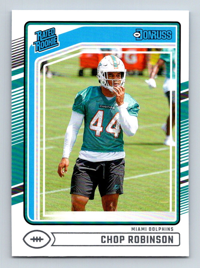#351 Chop Robinson 2024 Donruss Rated Rookie [ RC Dolphins
