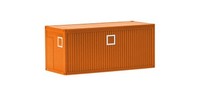 Herpa 053600-004 - 1/87 2X Baucontainer, Kommunalorange - Neu