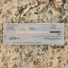 WORLDCOM CLASS-ACTION LAWSUIT SETTLEMENT CHECK - SUPER RARE!