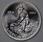 1984 Englehard Prospector Super Proof Like 1oz Silver Round