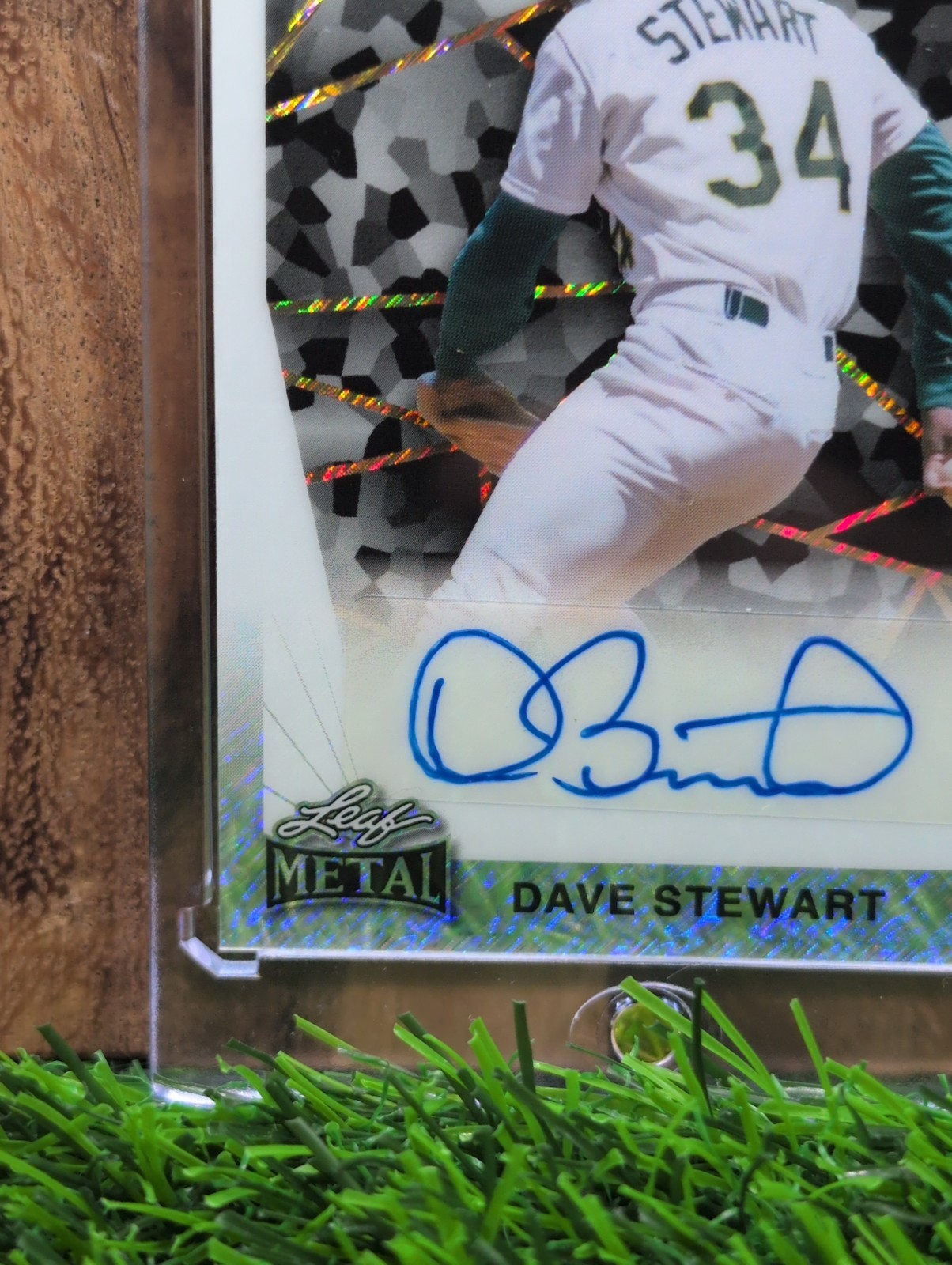 DAVE STEWART 2024 Leaf Metal 1990 #90A-DS1 Autograph Auto #1/1 view 6