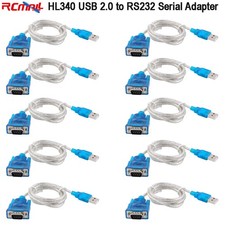 10pcs HL340 USB 2.0 to RS232 Serial Cable Converter Adapter for Window 7 8 10