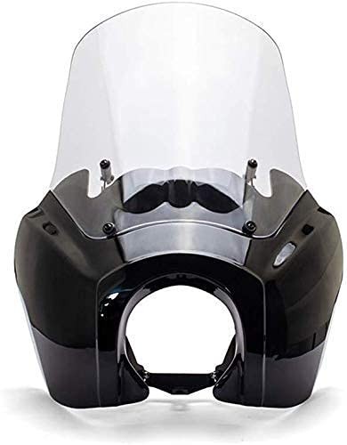 Motorbike Fairing Windshield | Compatible with Harley-Davidson Dyna Black