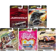 Mattel - Hot Wheels 1:64 Premium Pop Culture Q Assortment 5 car set