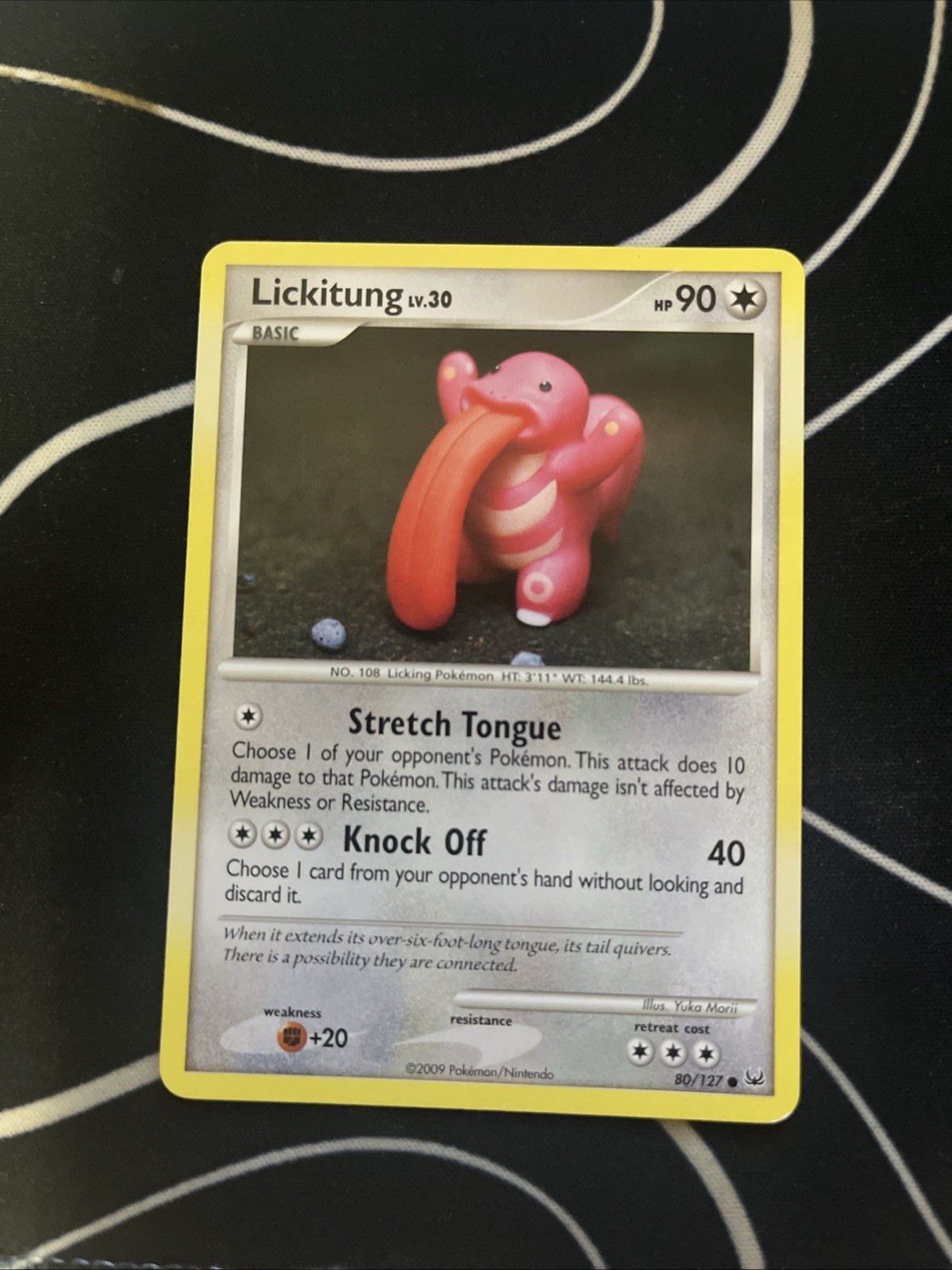 Pokemon TCG Lickitung Card 80/127 Platinum