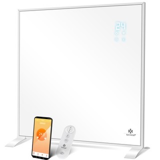 RETOURE Infrarotheizung Elektro 350W Infrarot Heizung mit Standfuß WiFi App