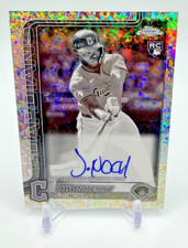 2025 Topps Chrome JHONKENSY NOEL RC AUTO BLACK & WHITE MINI DIAMOND SSP RA-JN