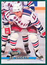 Ed Olczyk - 1993-94 Topps Stadium Club #197 - New York Rangers Hockey Card