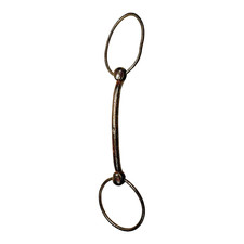 Antique Hand-Forged Wrought Iron Horse Snaffle Bit - Equestrian Tack