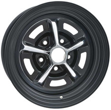 Ford Magnum 500 Black Chrome Wheel 14x6 5x4.5 Mustang Torino Falcon Ranchero