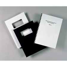 Image of GBC LeatherGrain Binding Cover A4 250 gsm White 46715E