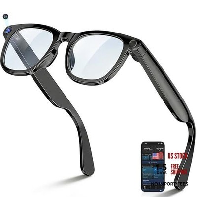 AI Smart Glasses with Camera, 8MP Photo & 4K Video, Real-Time Translation in