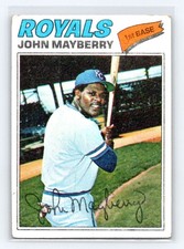 1977 Topps #244 John Mayberry Kansas City Royals