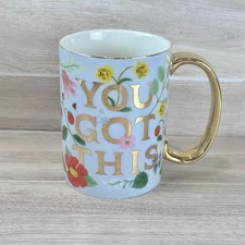 Rifle Paper Co "You Got This" Porcelain Colorful Coffee Tea Cocoa Mug Cup