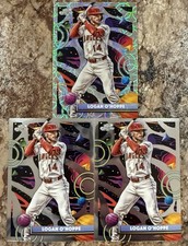 2025 TOPPS COSMIC CHROME - Logan O'Hoppe Nucleus Refractor and Base - Angels