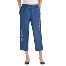 EMBROIDERED DENIM CAPRI PANTS 51681       box 2
