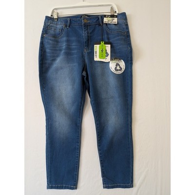 D Jeans Recycled Denim Cozy Plush High Waist Ankle Petite Jeans 16P