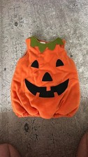 pottery Barn plush orange baby pumpkin Halloween costume 4-6