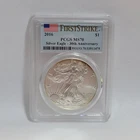 2016 $1 American Silver Eagle PCGS MS70 First Strike 30th Anniversary Toning