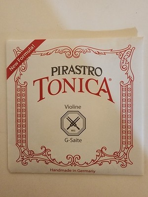 Pirastro Tonica  Violin String G Line Nylon 4/4 Silver Volume 412421